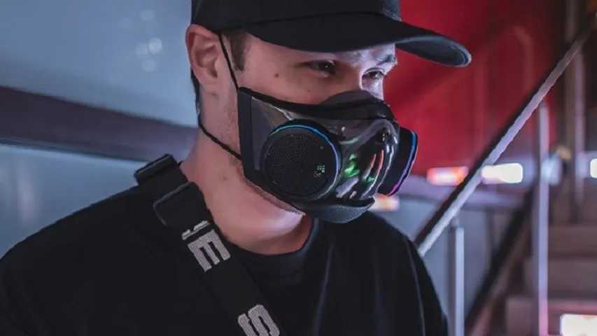 La mascarilla más futurista que hay en el mercado es de Razer. (Foto: Razer)